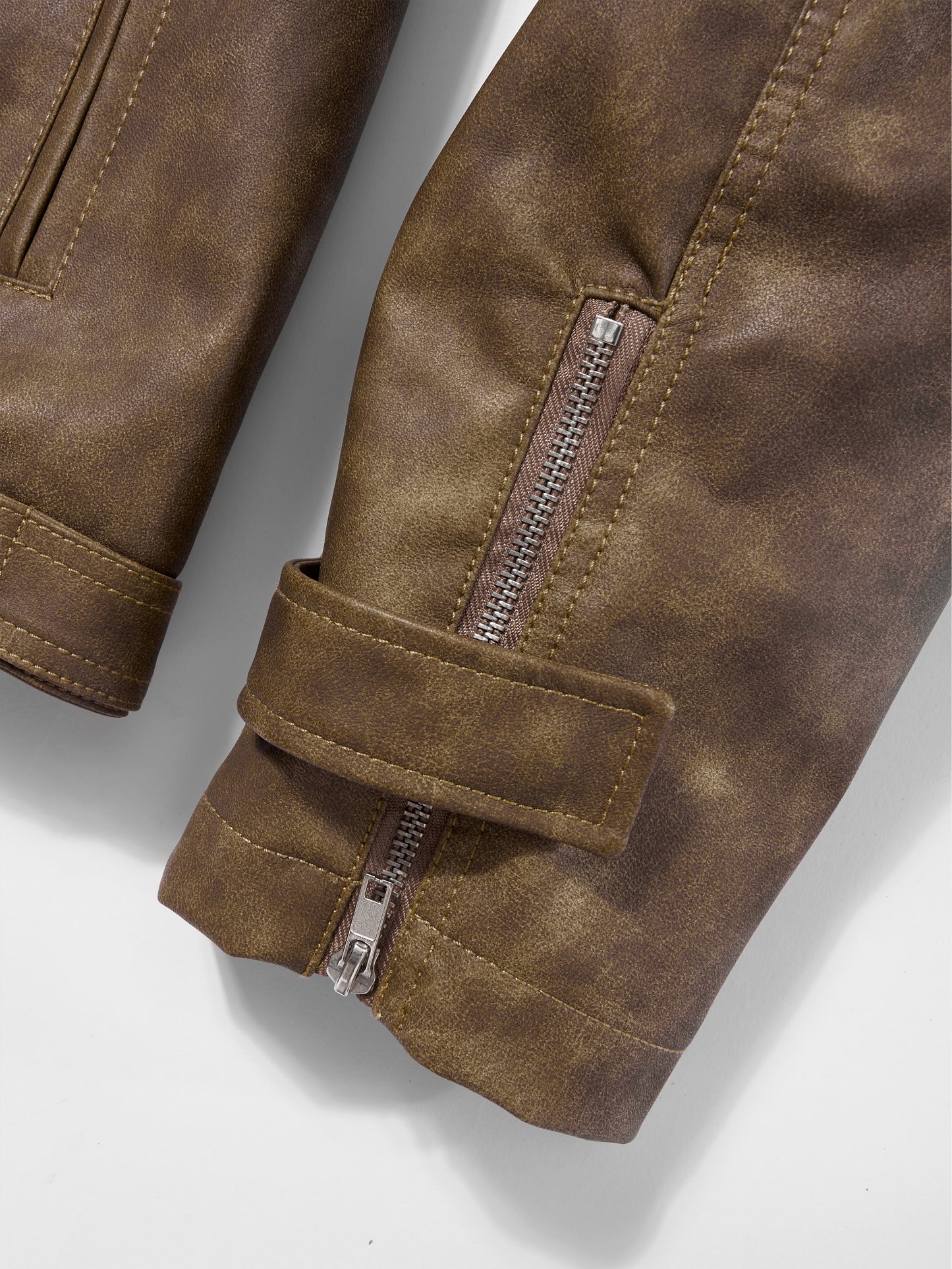 HADES BROWN WAX BIKER JACKET