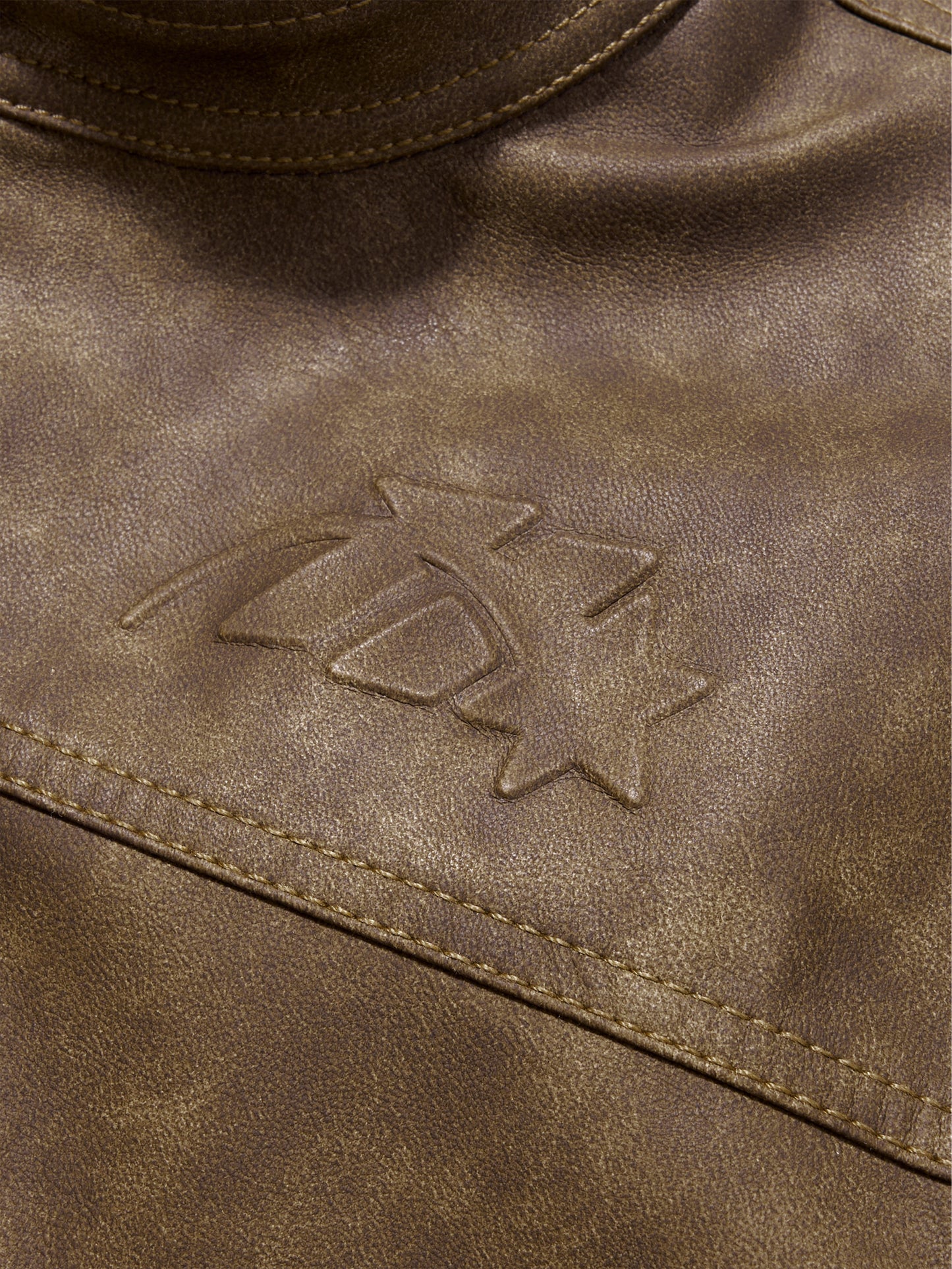 HADES BROWN WAX BIKER JACKET