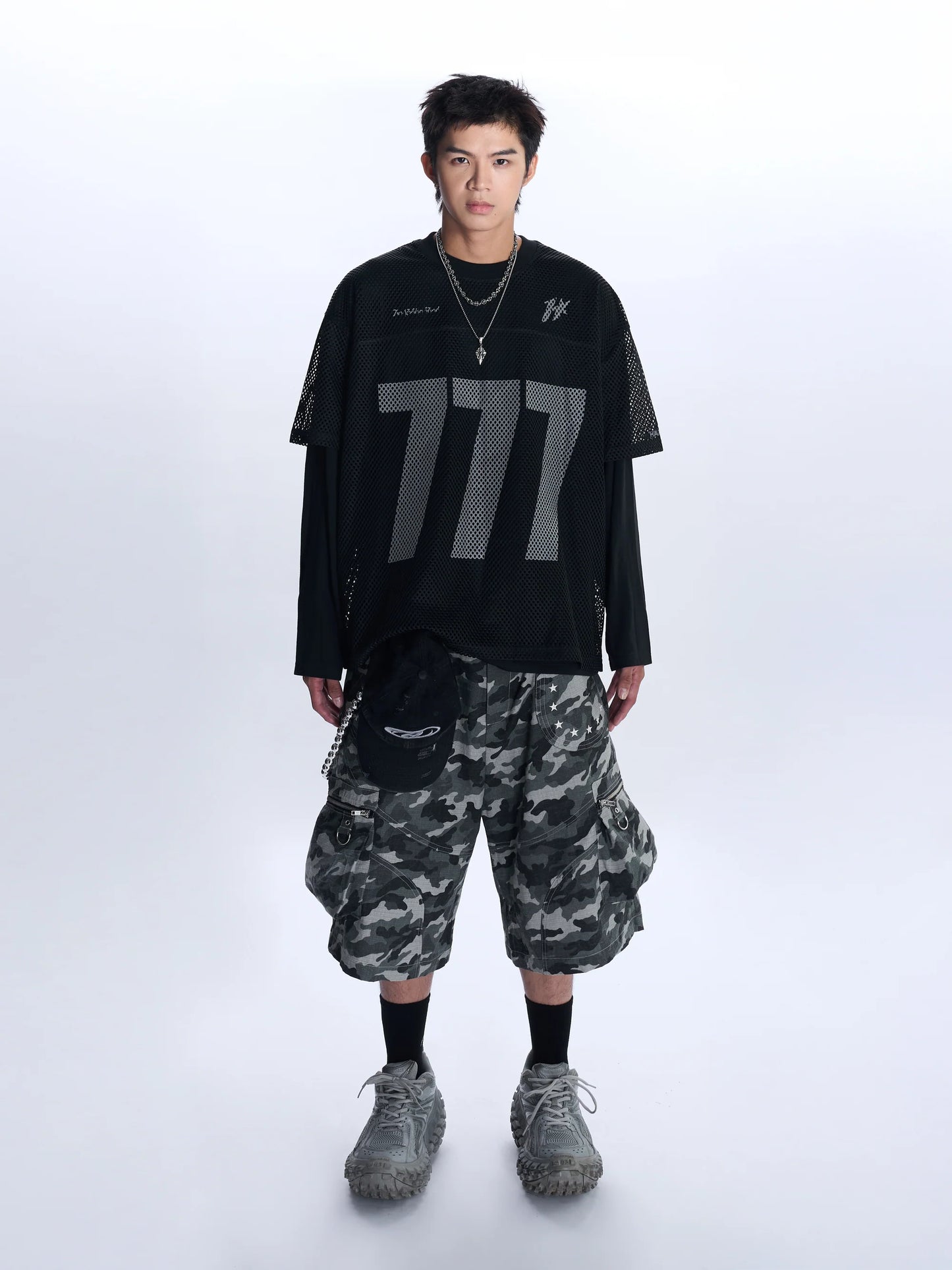 HADES 777 JERSEY MESH - BLACK