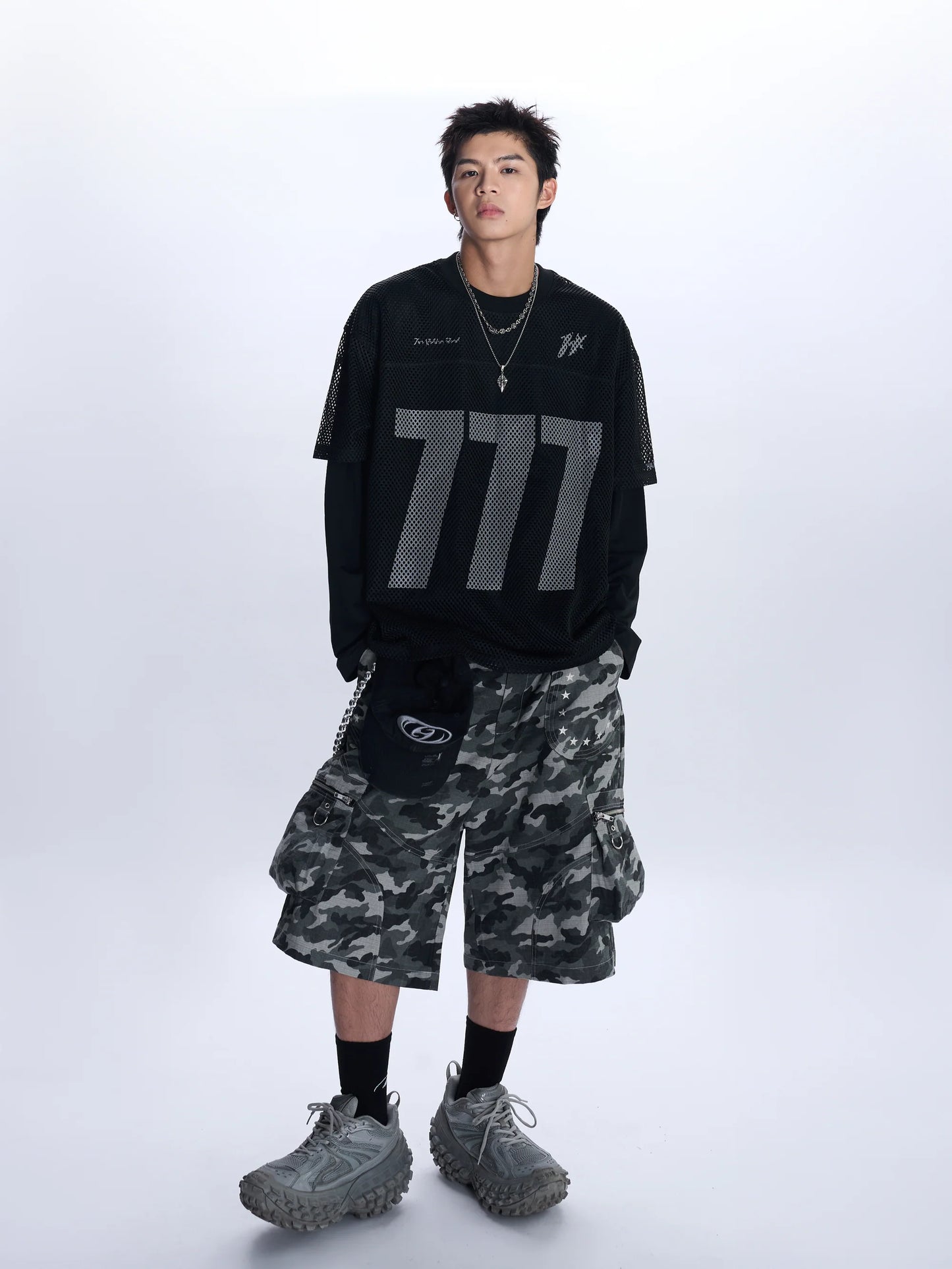 HADES 777 JERSEY MESH - BLACK