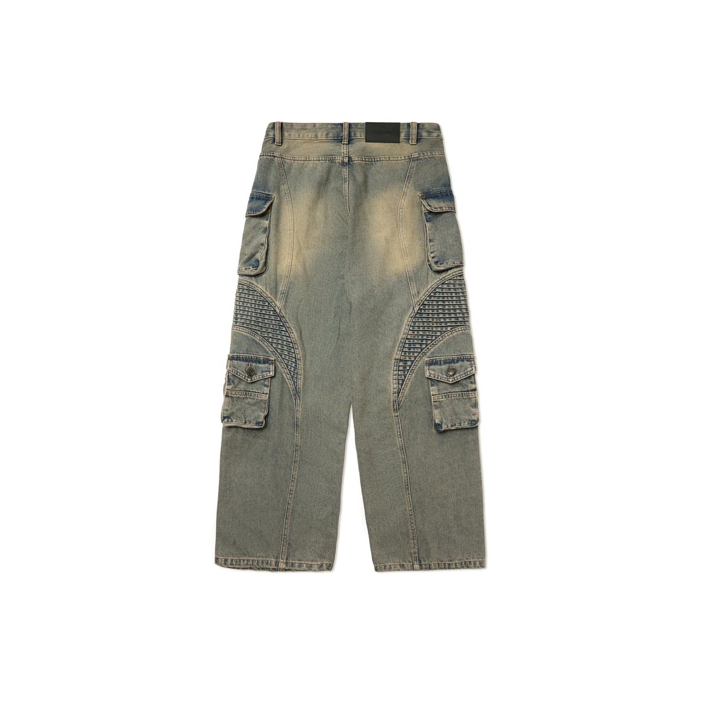 HADES WASH BAGGY DENIM TROUSERS - BLUE